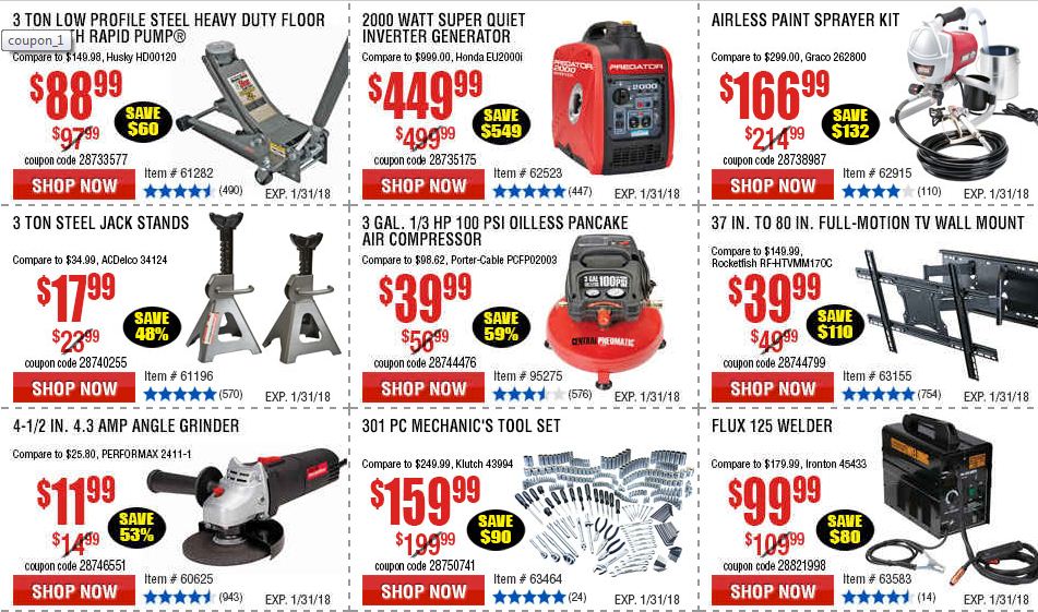 Harbor Freight  Coupon Code