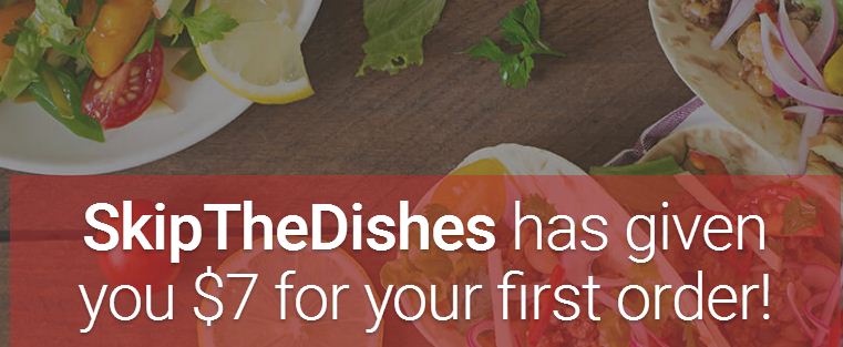Skip The Dishes  Coupon